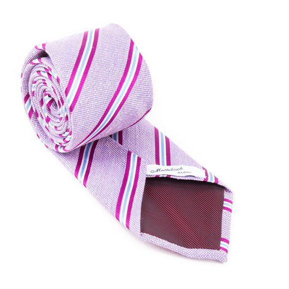 Mattabisch Tie Men Dark Magenta - Picture 2 of 4